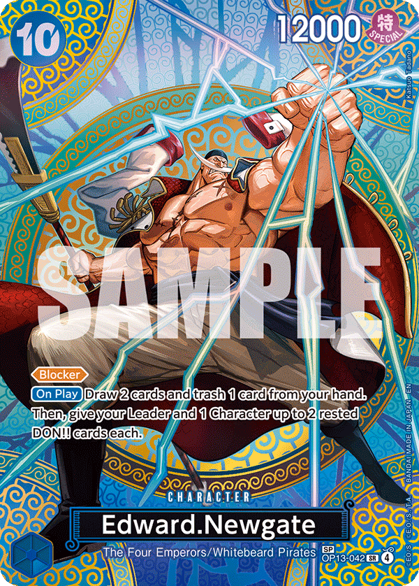 Edward.Newgate (SP Card) One Piece card (OP13-042, Adventure on Kami's Island)