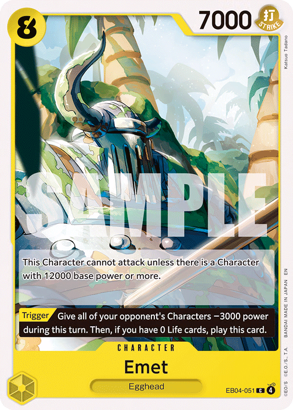 Emet One Piece card (EB04-051, Adventure on Kami's Island)
