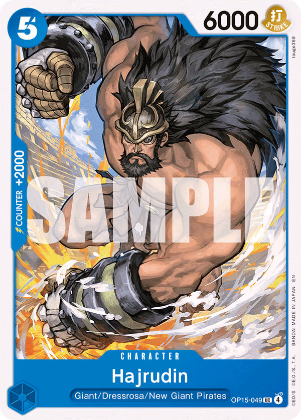 Hajrudin One Piece card (OP15-049, Adventure on Kami's Island)