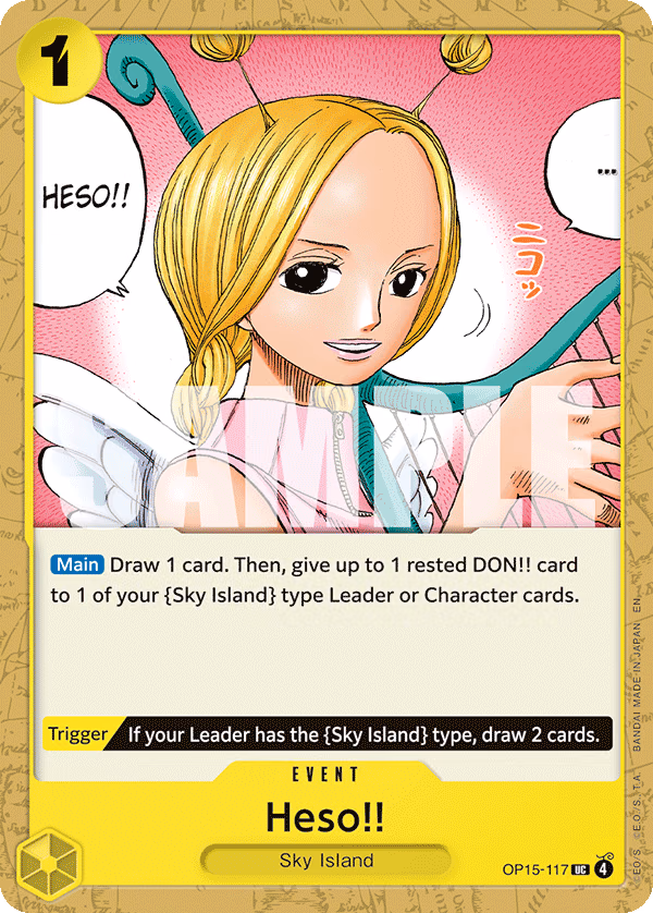 Heso!! One Piece card (OP15-117, Adventure on Kami's Island)