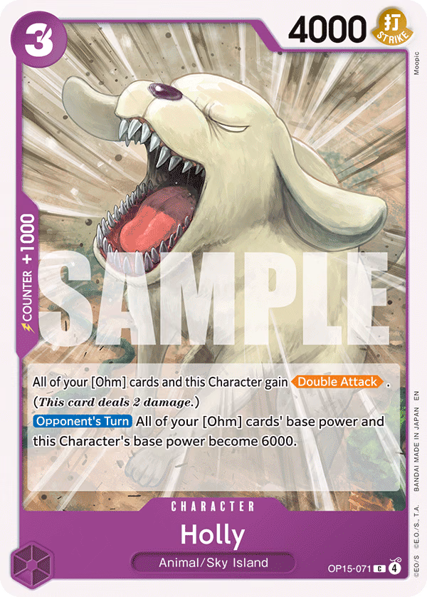 Holly One Piece card (OP15-071, Adventure on Kami's Island)