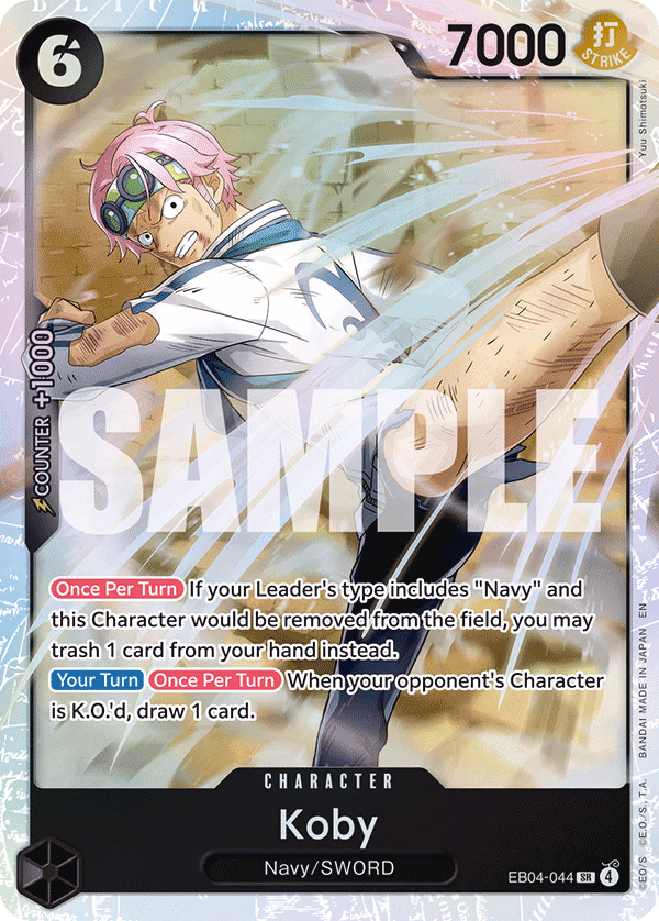 Koby One Piece card (EB04-044, Adventure on Kami's Island)