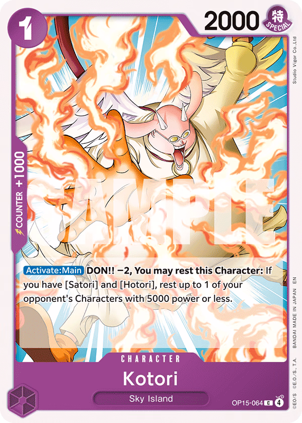 Kotori One Piece card (OP15-064, Adventure on Kami's Island)