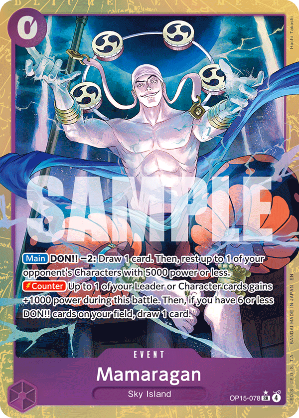 Mamaragan (Alternate Art) One Piece card (OP15-078, Adventure on Kami's Island)