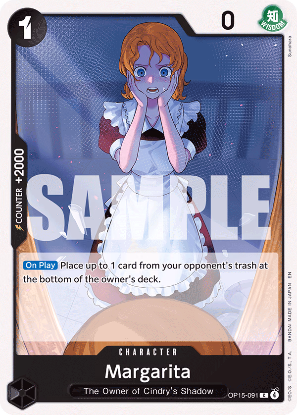 Margarita One Piece card (OP15-091, Adventure on Kami's Island)