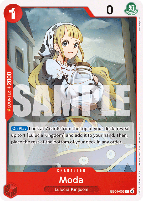 Moda One Piece card (EB04-006, Adventure on Kami's Island)