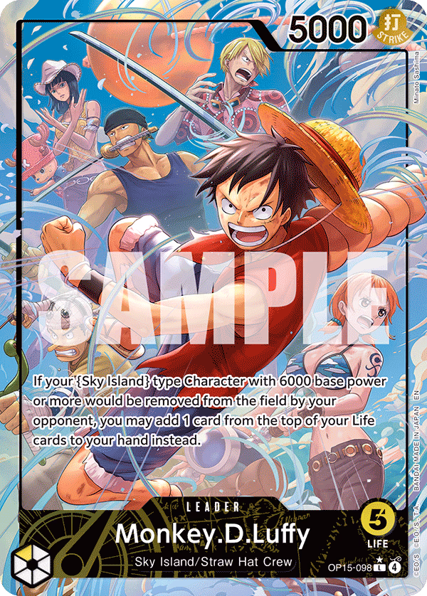Monkey.D.Luffy (Alternate Art) One Piece card (OP15-098, Adventure on Kami's Island)
