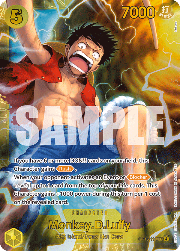 Monkey.D.Luffy One Piece card (OP15-119, Adventure on Kami's Island)