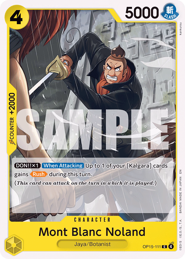 Mont Blanc Noland One Piece card (OP15-111, Adventure on Kami's Island)