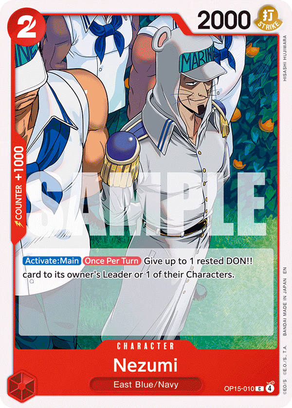 Nezumi One Piece card (OP15-010, Adventure on Kami's Island)