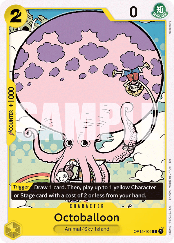 Octoballoon One Piece card (OP15-106, Adventure on Kami's Island)
