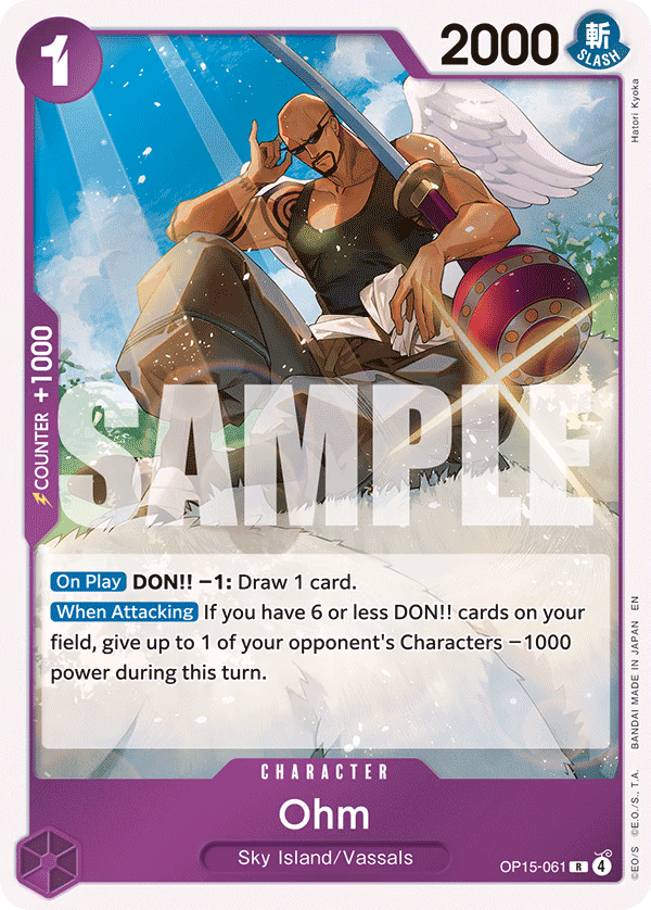 Ohm One Piece card (OP15-061, Adventure on Kami's Island)