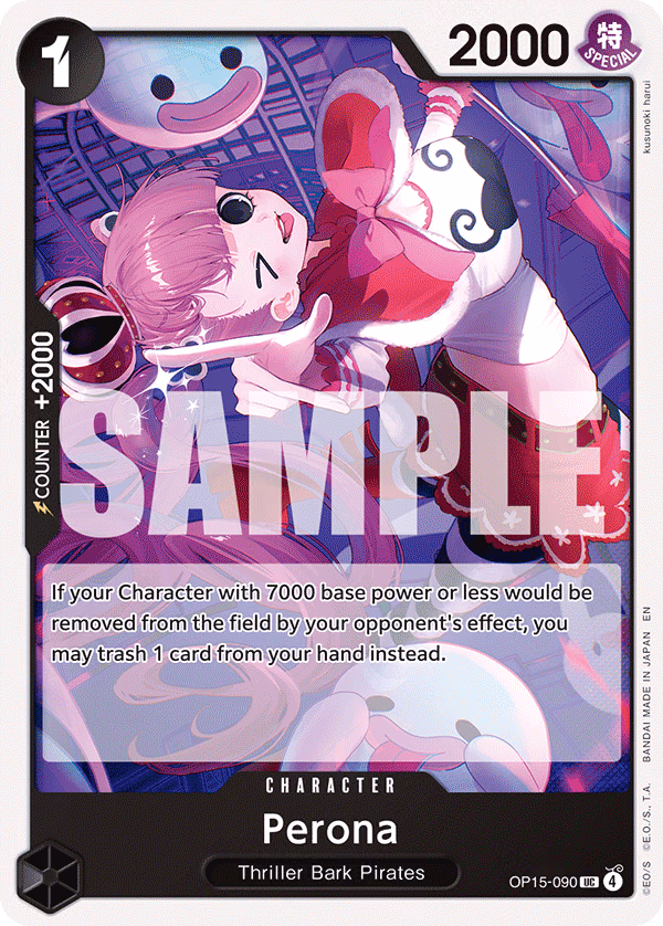 Perona One Piece card (OP15-090, Adventure on Kami's Island)