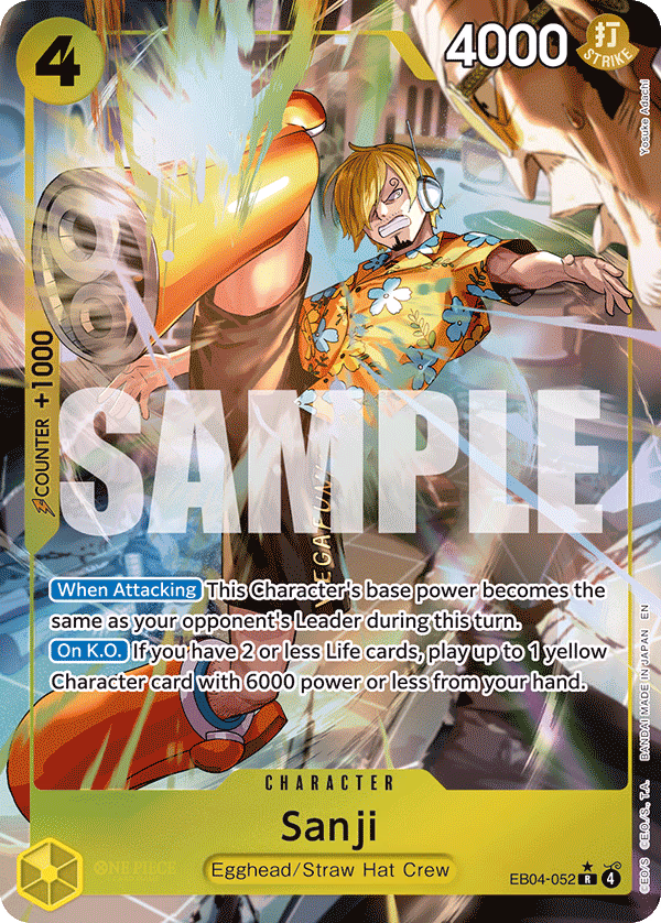Sanji (Alternate Art) One Piece card (EB04-052, Adventure on Kami's Island)