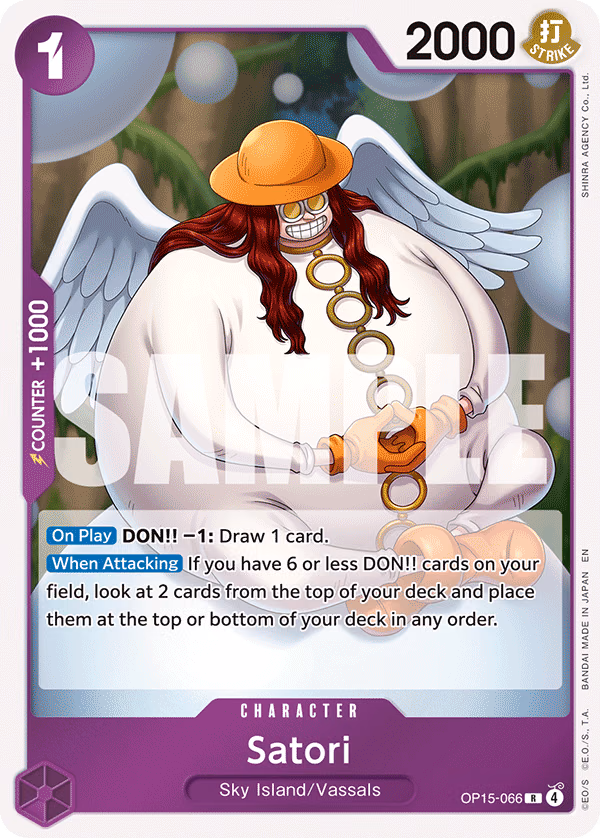 Satori One Piece card (OP15-066, Adventure on Kami's Island)