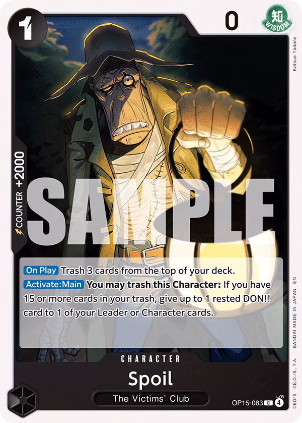 Spoil One Piece card (OP15-083, Adventure on Kami's Island)