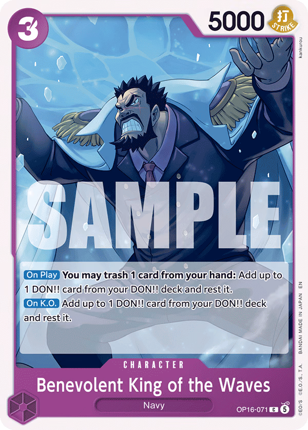 Benevolent King of the Waves One Piece card (OP16-071, The Time of Battle)
