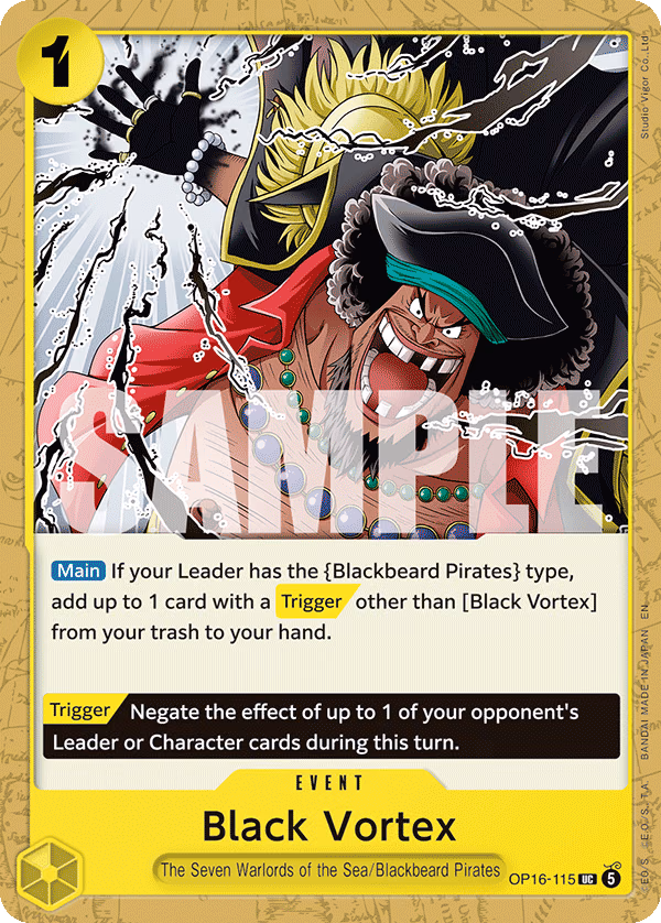 Black Vortex One Piece card (OP16-115, The Time of Battle)