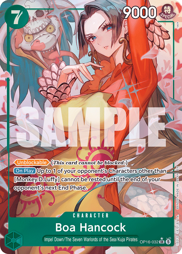 Boa Hancock (Alternate Art) One Piece card (OP16-032, The Time of Battle)