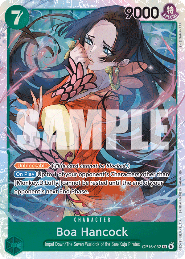 Boa Hancock One Piece card (OP16-032, The Time of Battle)