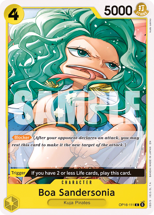 Boa Sandersonia One Piece card (OP16-111, The Time of Battle)