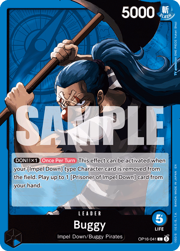 Buggy One Piece card (OP16-041, The Time of Battle)