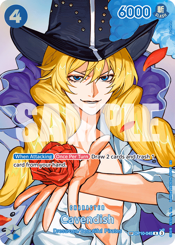 Cavendish (SP Card) One Piece card (OP10-045, The Time of Battle)