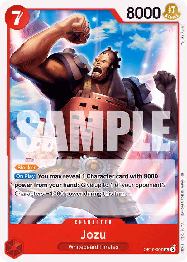 Jozu One Piece card (OP16-007, The Time of Battle)