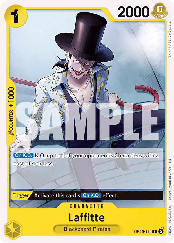 Laffitte One Piece card (OP16-114, The Time of Battle)