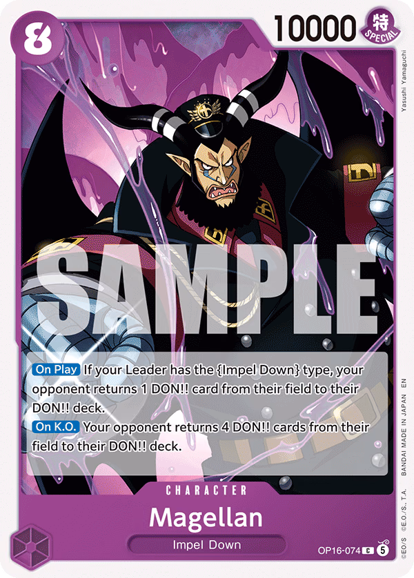 Magellan One Piece card (OP16-074, The Time of Battle)