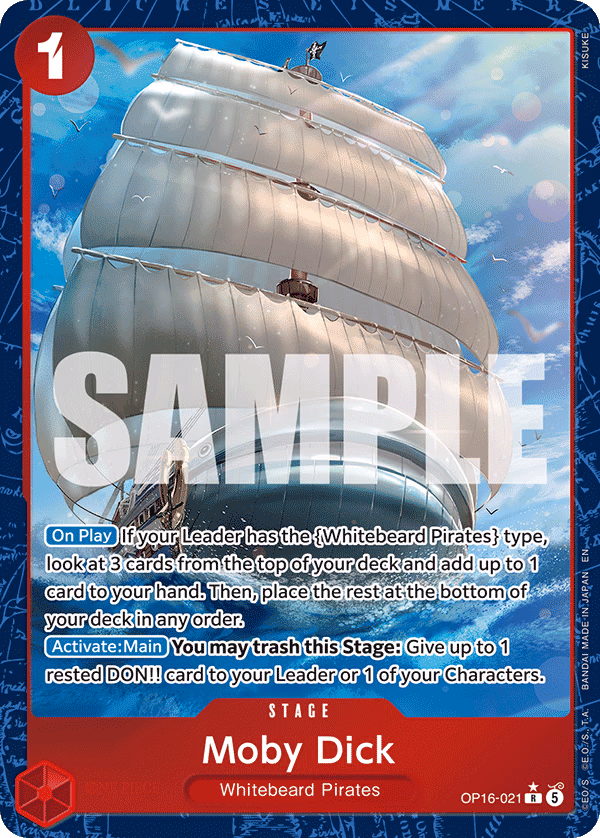 Moby Dick (Alternate Art) One Piece card (OP16-021, The Time of Battle)