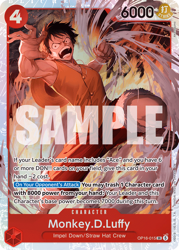 Monkey.D.Luffy One Piece card (OP16-015, The Time of Battle)