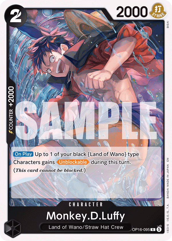 Monkey.D.Luffy One Piece card (OP16-095, The Time of Battle)
