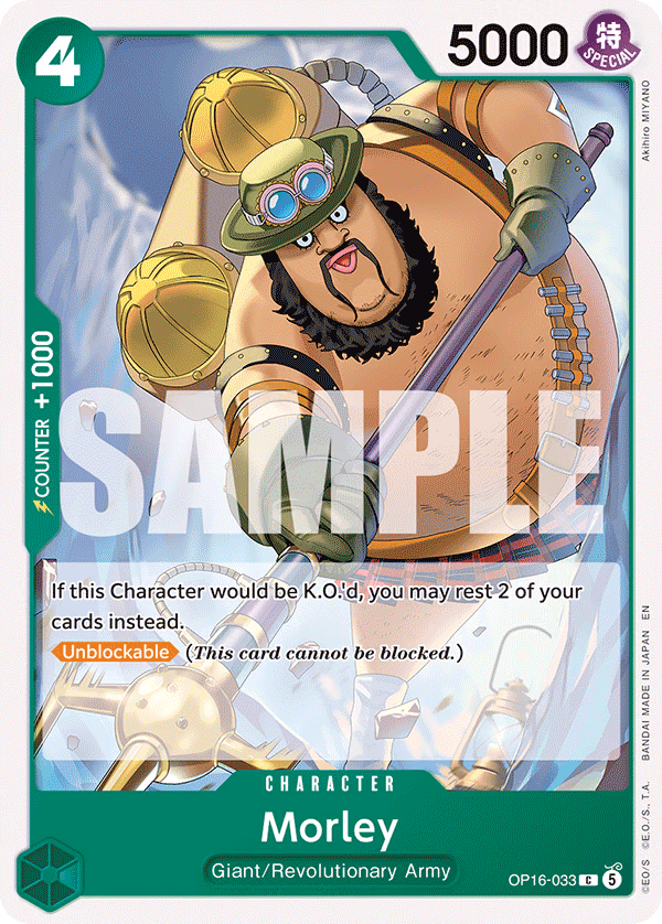 Morley One Piece card (OP16-033, The Time of Battle)