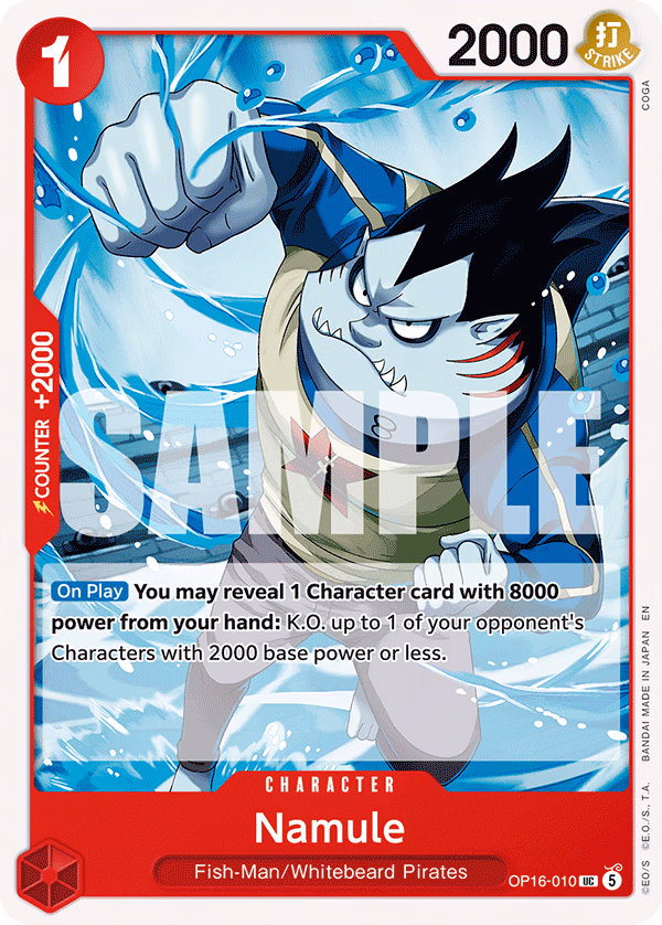 Namule One Piece card (OP16-010, The Time of Battle)