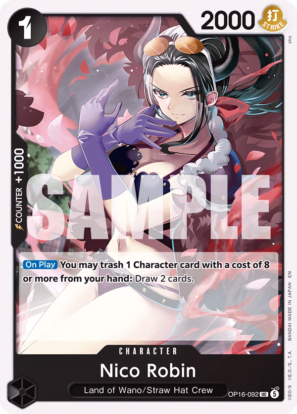 Nico Robin One Piece card (OP16-092, The Time of Battle)