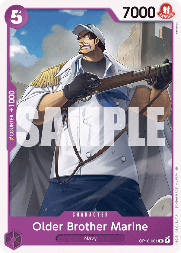 Older Brother Marine One Piece card (OP16-061, The Time of Battle)