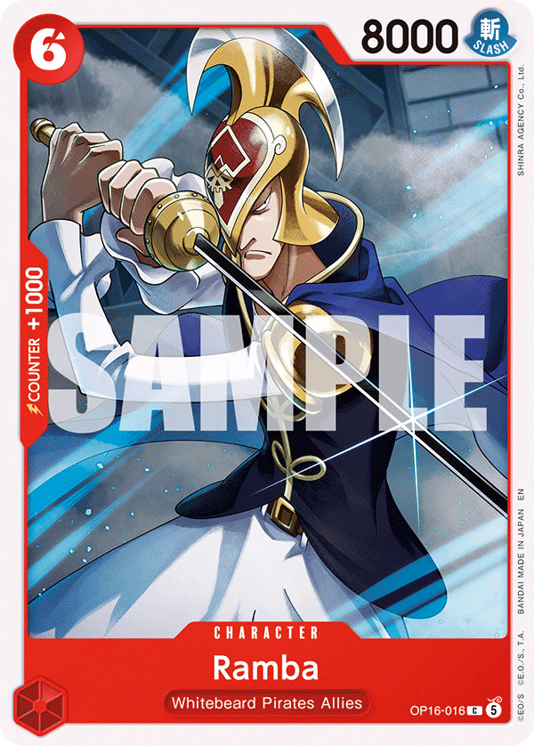 Ramba One Piece card (OP16-016, The Time of Battle)