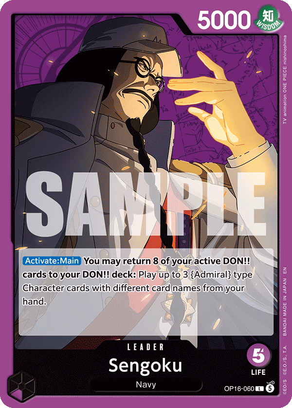 Sengoku One Piece card (OP16-060, The Time of Battle)