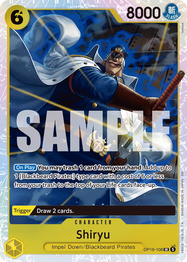 Shiryu One Piece card (OP16-108, The Time of Battle)