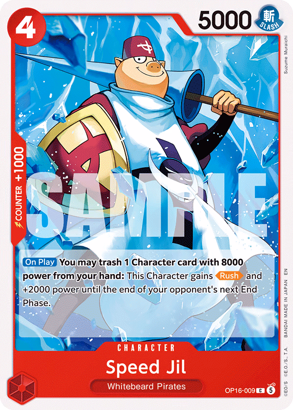 Speed Jil One Piece card (OP16-009, The Time of Battle)