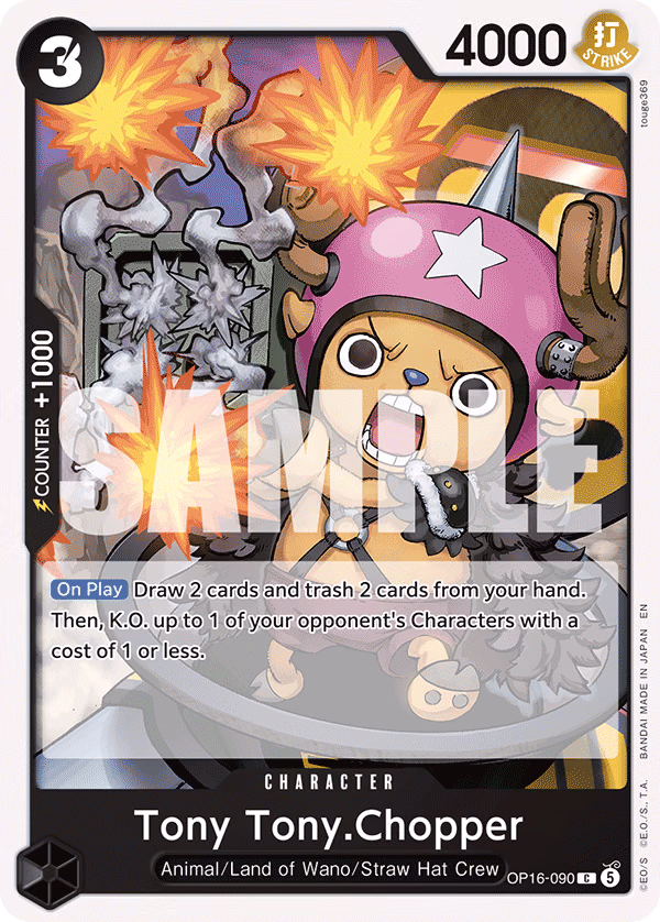 Tony Tony.Chopper One Piece card (OP16-090, The Time of Battle)