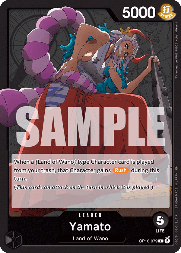 Yamato One Piece card (OP16-079, The Time of Battle)