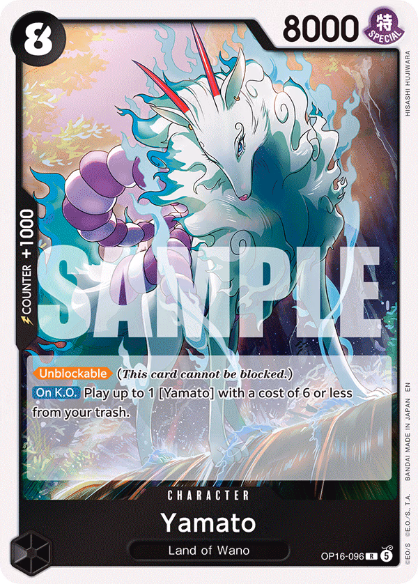 Yamato One Piece card (OP16-096, The Time of Battle)
