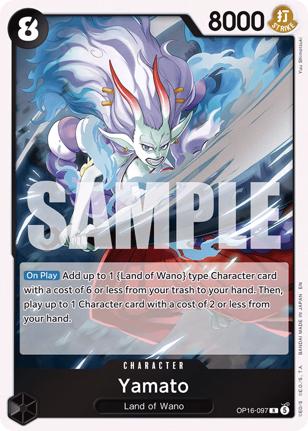 Yamato One Piece card (OP16-097, The Time of Battle)