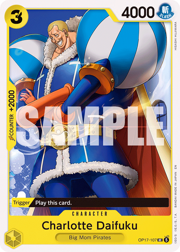 Charlotte Daifuku One Piece card (OP17-107, The World's Strongest Warriors)