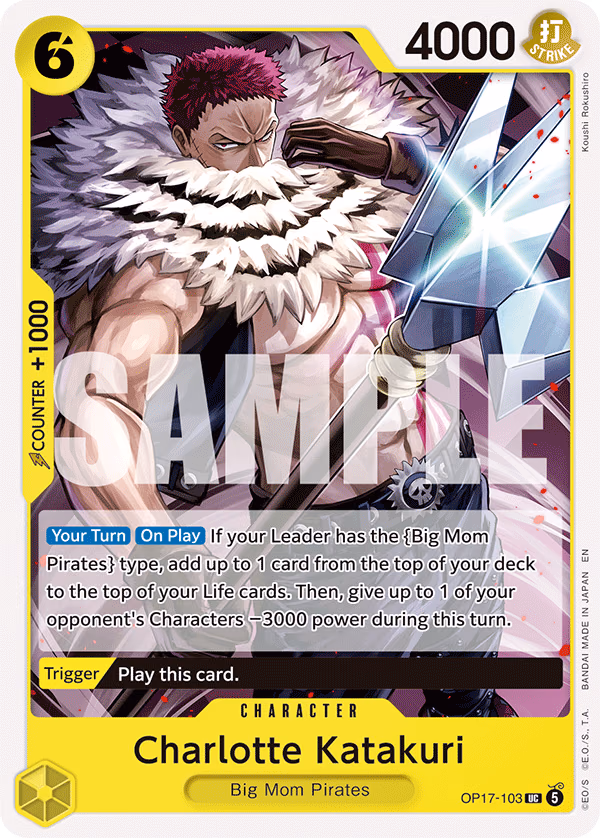 Charlotte Katakuri One Piece card (OP17-103, The World's Strongest Warriors)