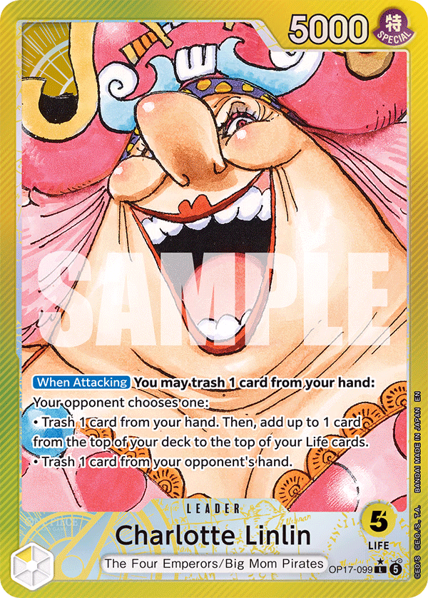 Charlotte Linlin (Alternate Art) One Piece card (OP17-099, The World's Strongest Warriors)