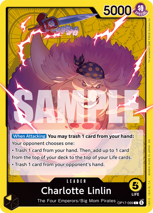 Charlotte Linlin One Piece card (OP17-099, The World's Strongest Warriors)