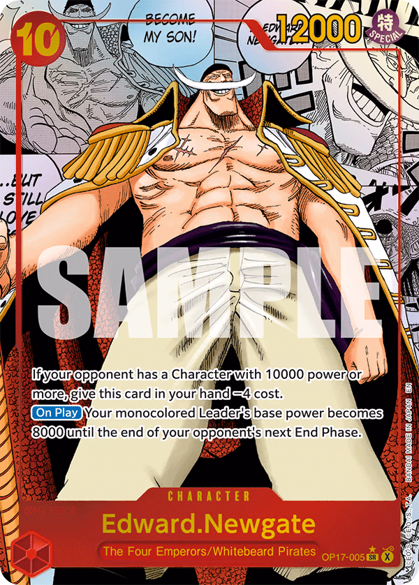 Edward.Newgate (Manga) One Piece card (OP17-005, The World's Strongest Warriors)
